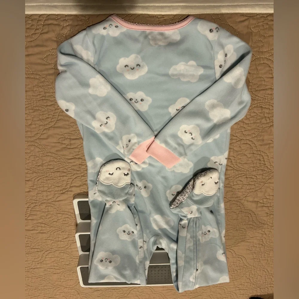 Lot of 2 Carter's Fleece Footie Pajamas